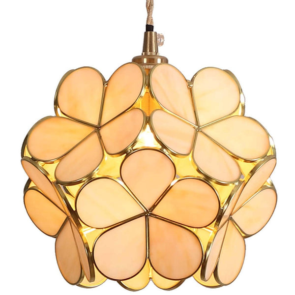 Bieye Cherry Blossom Tiffany Style Ceiling Pendant Light