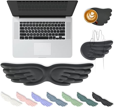 Grey Angel Wing Wrist Rest